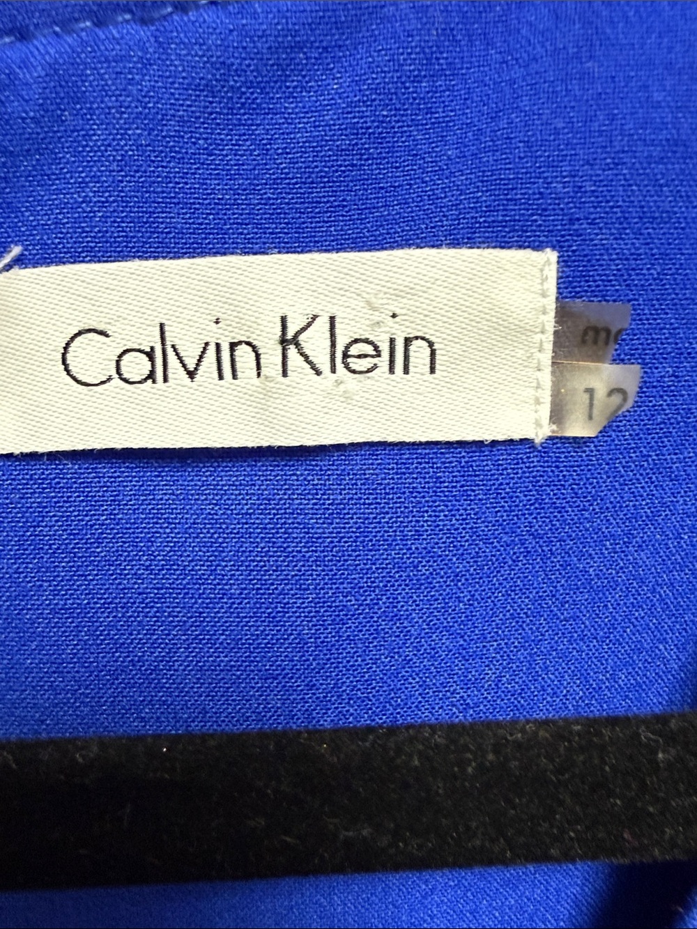Calvin Klein Wear it to Work Dress Cobalt Blue Sheath Dress - Picture 2 of 9